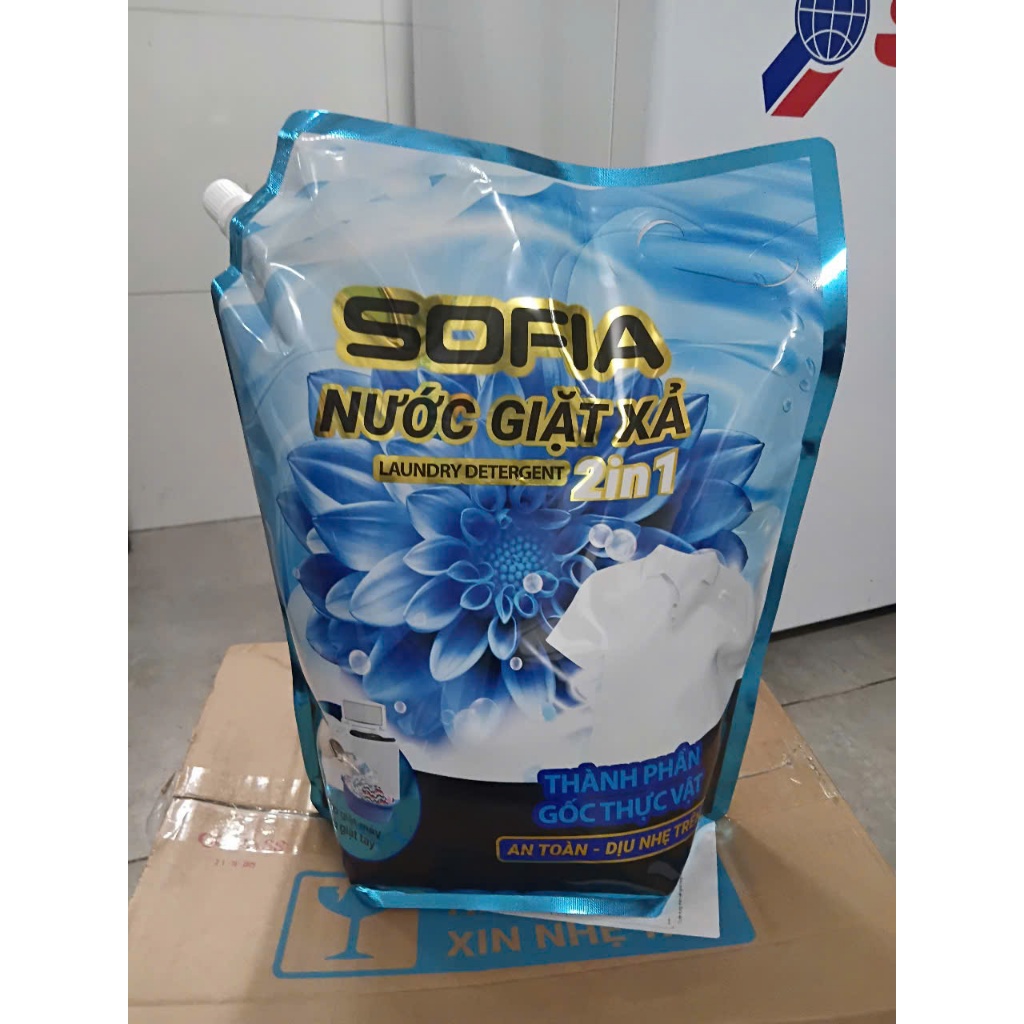 Nước giặt xả 2in1 của nhà SOFIA  hương LY LY bịch 3kg sản xuất tại việt nam