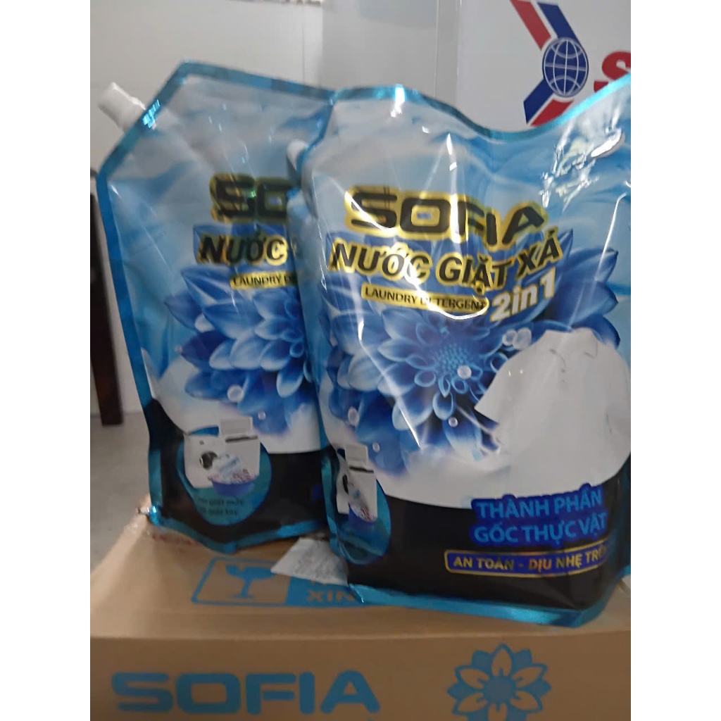 nước giặt xả 2in1 của sofia hương ly ly 1 bịch 3kg sản xuất tại việt nam