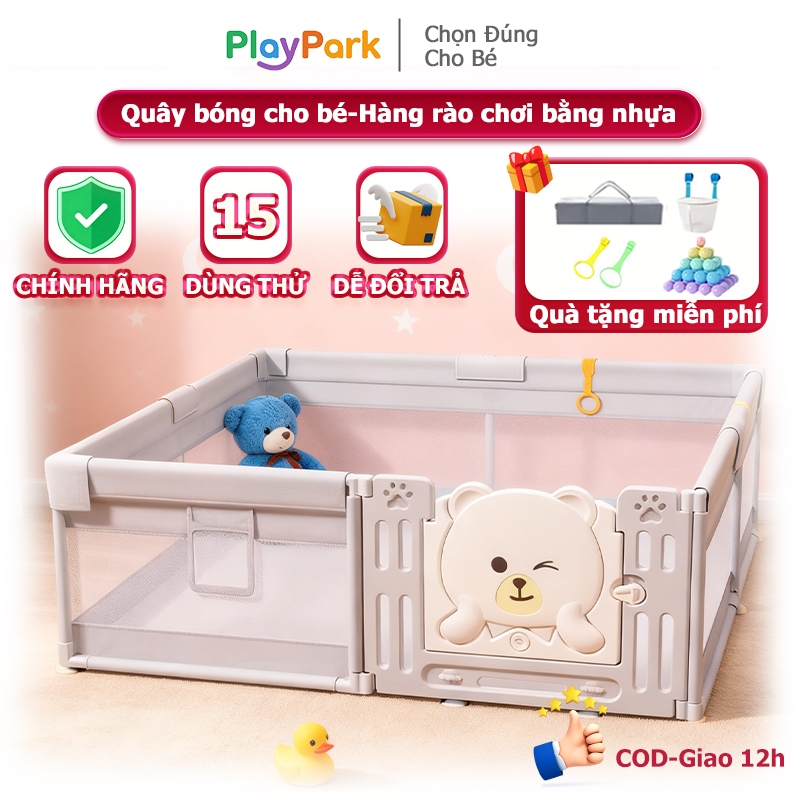 Quây bóng cho bé 2026 - Nâng cấp vượt trội với khung nhựa & vải Oxford cao cấp, cửa mở an toàn