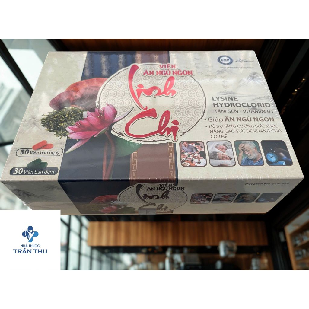 Viên Ăn Ngủ Ngon Linh Chi HQ – Hỗ Trợ ĂN NGỦ NGON (Hộp 60 viên)