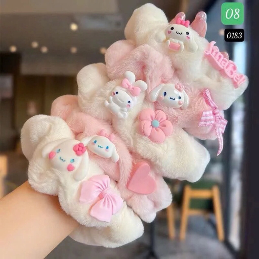 Crunchies Lông Mềm Charm Hoạt Hình Cho Bé ( Dâu corner )