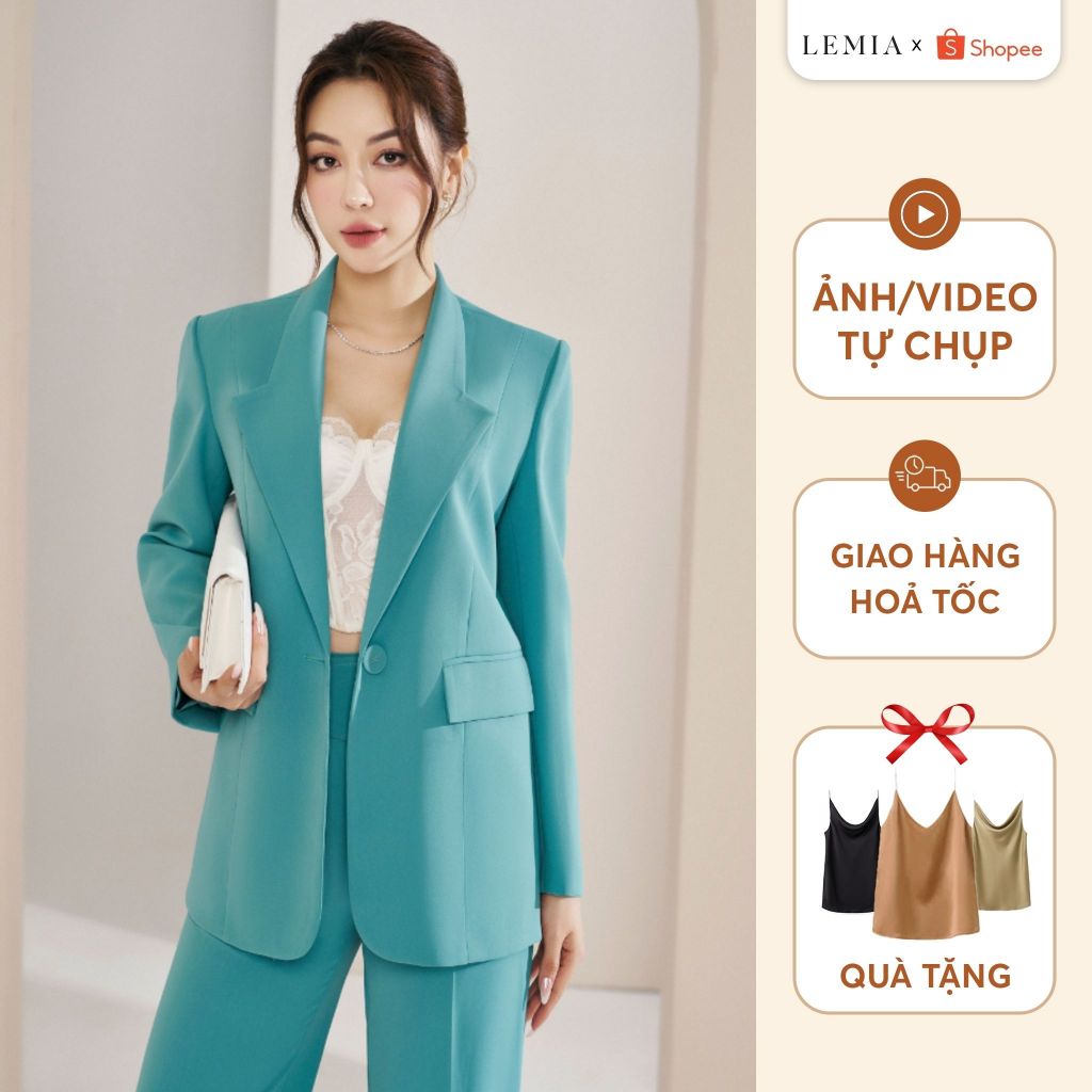 Áo Vest Cổ Hai Ve Một Cúc Thời Trang Thanh Lịch by LEMIA Design - 23AV131