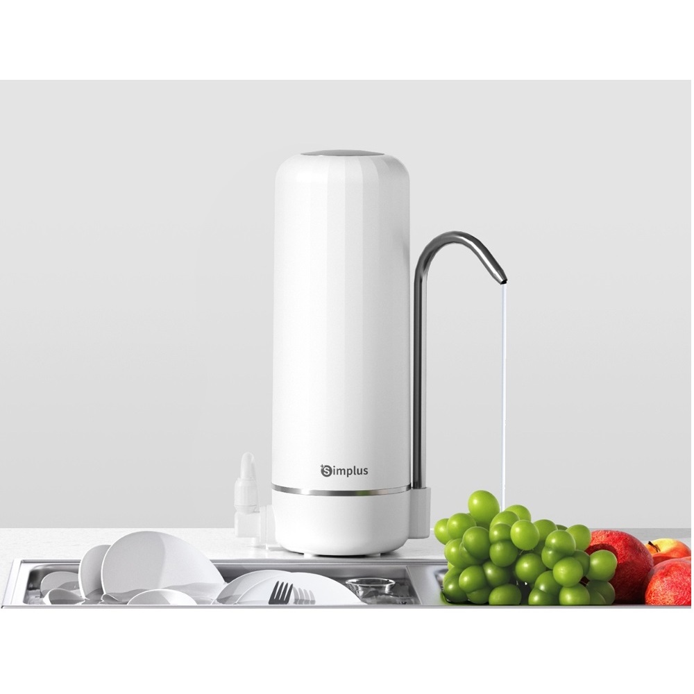 Simplus Máy lọc nước Mini Lọc siêu vi uống trực tiếp Lắp vòi tại bếp 2 chế độ nước JSQH006