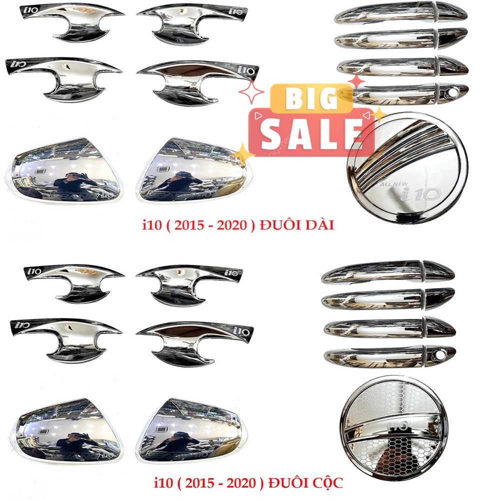 Phụ Kiện i10 2014 2015 2016 2017 2018 2019 2020 2021 ( Bản Sedan & Hatbach ) - Ốp Chống Xước i10
