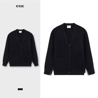  Áo Cardigan Nam KRIK Form Regular Chất Liệu Len Pha Cao Cấp Thiết Kế Gân Tinh Tế AK5148 