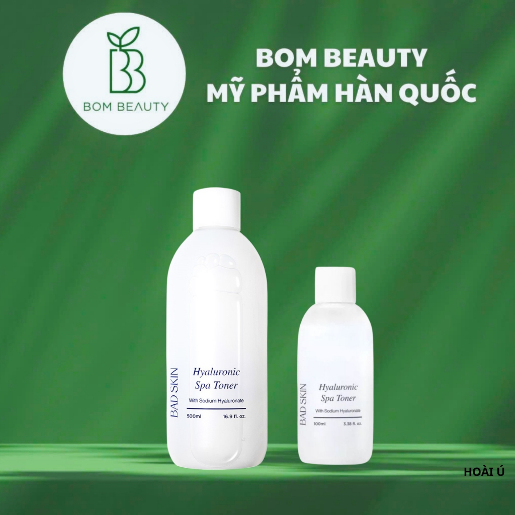 (300ml/500ml) Nước hoa hồng Toner Badskin Hyaluronic Spa Toner  (date 7/2028)