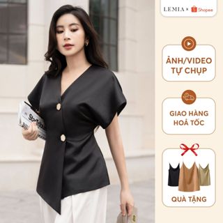  Áo Cánh Dơi Vạt Chéo Thời Trang Thanh Lịch by LEMIA Design - 24A059 