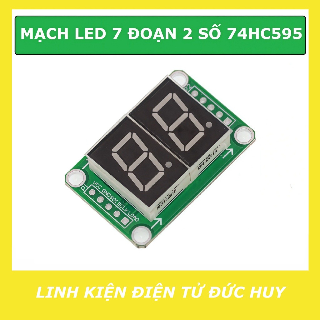 MẠCH LED 7 ĐOẠN 2/3/4 SỐ 74HC595