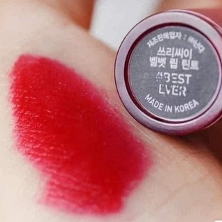( Sale lỗ date tháng 12/2024 ) Son Kem 3 Chị Em Velvet Lip Tint Best Ever (Đỏ Thuần)