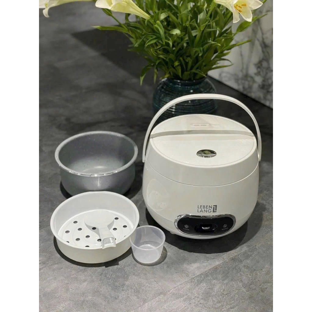 Nồi cơm điện mini Lebenlang LBL0589 dung tích 1200ml . Công suất 500w, bảo hành 24 tháng