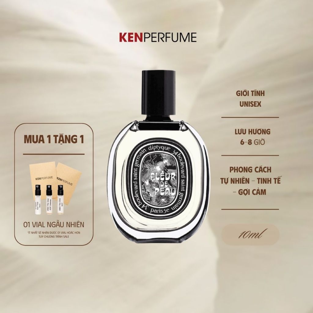 10ML Diptyque Fleur De Peau EDP | Nước Hoa Unisex | Ken Perfume