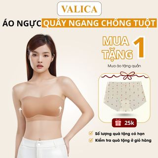   Mua 1 Tặng 1  Áo Ngực Nữ Đúc Su Không Dây Áo Quây Nữ Mút Mỏng Ôm Sát Chống Trượt VALICA AG86 