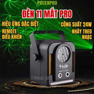  Đèn laser 11 mắt hoa văn Pro thế hệ mới nháy theo nhạc lý tưởng cho sân khấu vũ trường phòng bay và quán bar PUCENPRO 