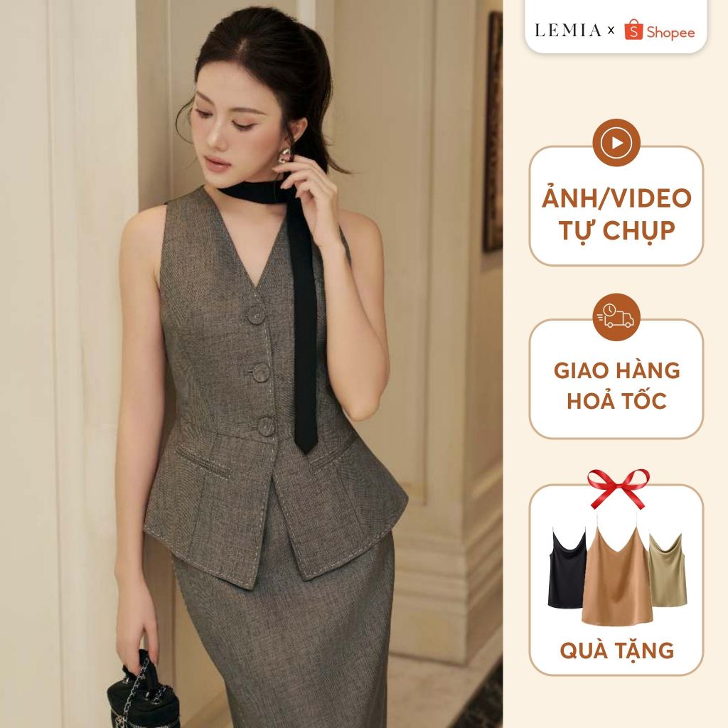 Áo Gile Đột Chỉ Thời Trang Thanh Lịch by LEMIA Design – Mã: 24AGL008