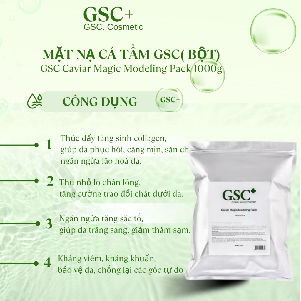 Mặt Nạ Bột Trứng Cá Tầm Đen GSC Caviar Magic Modeling Pack