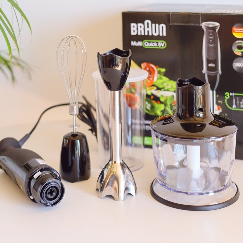 Máy xay cầm tay Braun MQ5235BK công suất 1000W, xay thịt, sinh tố, gia vị - Bảo hành 2 năm chính hãn