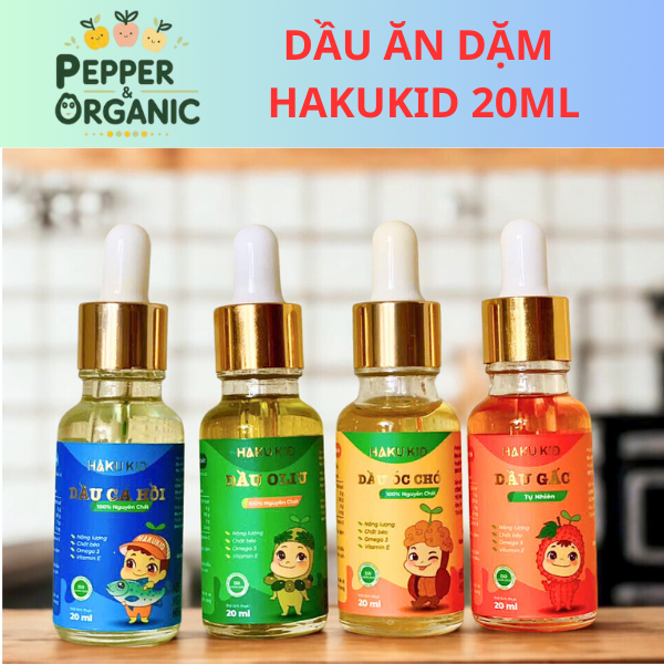 (Lọ lẻ)  Dầu ăn dặm mini và mắm Hakukid cho bé từ 6m++
