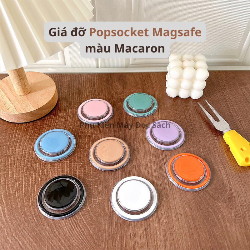 Giá Đỡ Popsocket Magsafe Máy Đọc Sách, Điện Thoại, Máy Tính Bảng, Giá Đỡ Từ Tính Màu Macaron