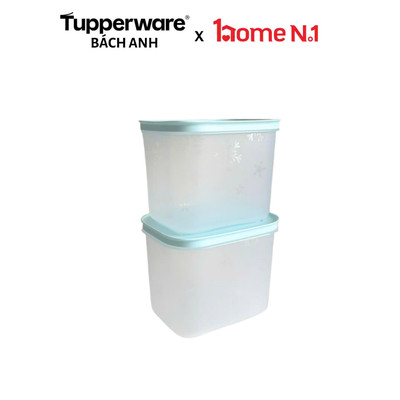 [TÁCH LẺ] Set 2 hộp trữ đông bông tuyết Tupperware dung tích 1.1L nắp dẻo - Nhựa nguyên sinh - Bảo hành trọn đời