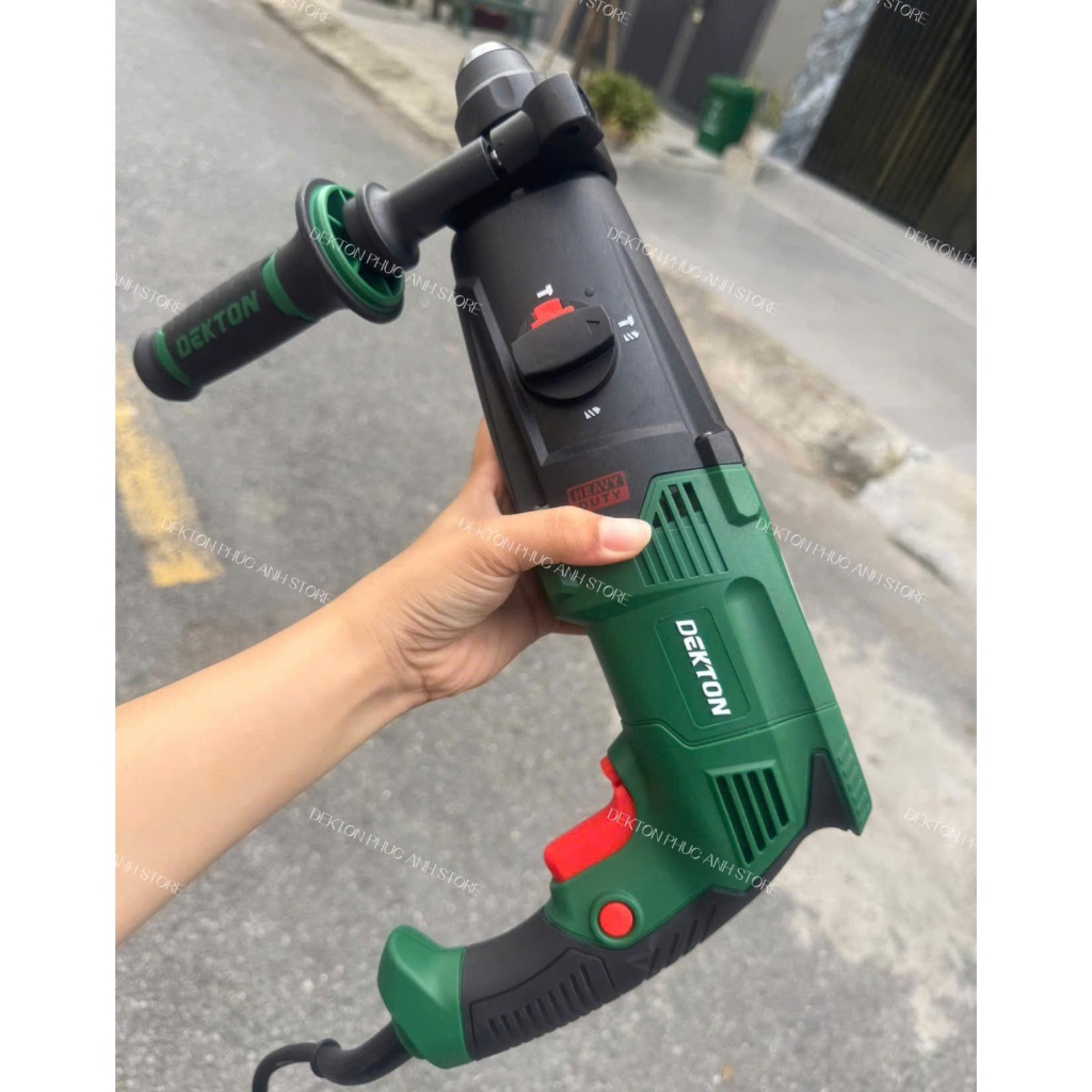 MÁY KHOAN ĐỤC BÊ TÔNG DEKTON DK-2603 Plus 1050W 3 CHỨC NĂNG CHÍNH HÃNG