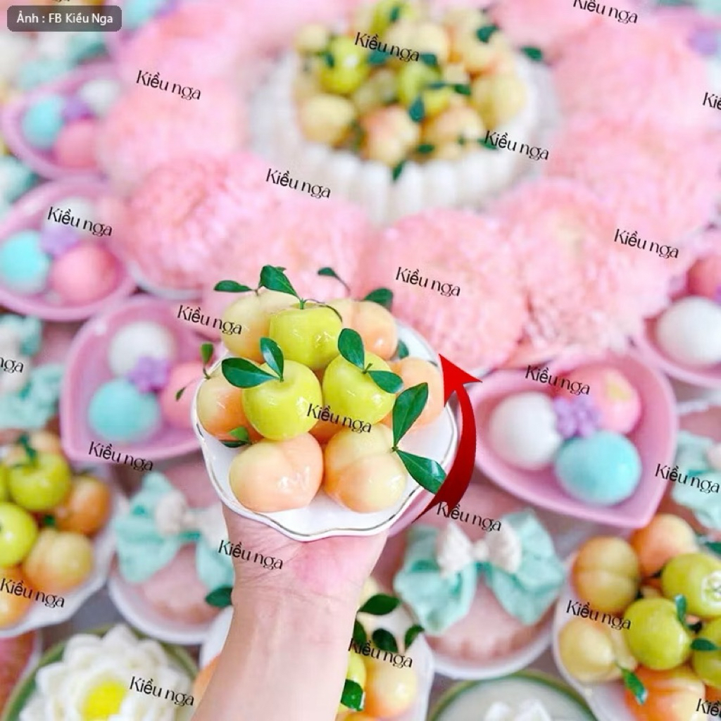 đĩa lá sen bày xôi đĩa sứ bày quả đựng bánh đĩa đẹp decor mâm cúng