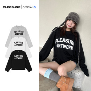  Áo Thun Tay Dài Boxy PLEASURE '' Artwork Longsleeve  '' Form Unisex 250Gsm Cotton 