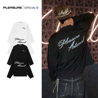  Áo Thun Tay Dài Boxy PLEASURE ''Longsleeve Singnature  '' Form Unisex 250Gsm Cotton 