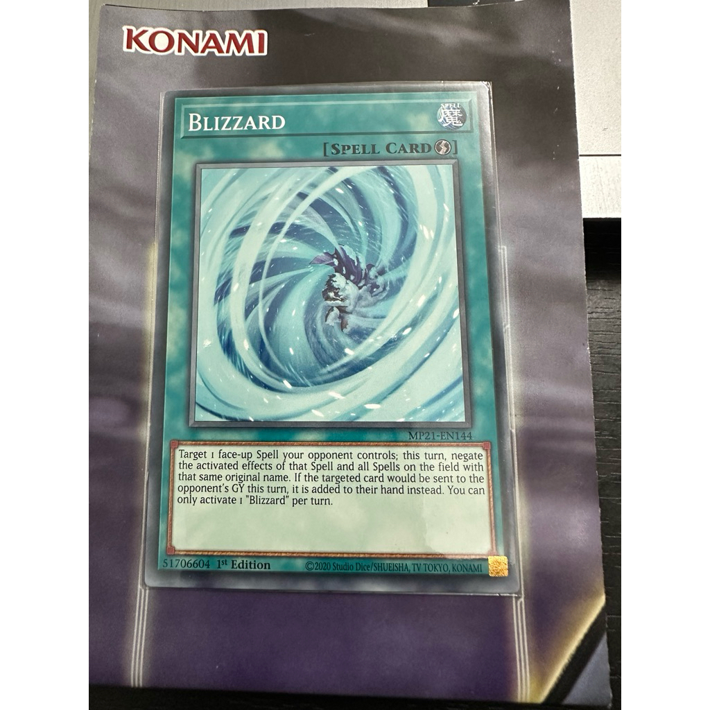 Thẻ bài Yugioh Blizzard (Real Card)