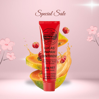 Kem đu đủ đa năng Lucas’ Papaw Ointment 25gr sát trùng chống hăm nẻ môi viêm da chàm da phát ban