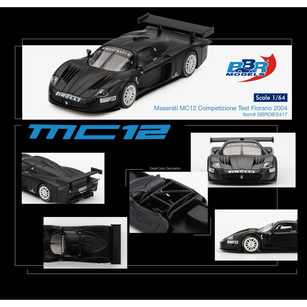 mohinhxeps-1/64_ BBR MASERATI MC12 COMPETIZIONE -- TEST FIORANO 2004