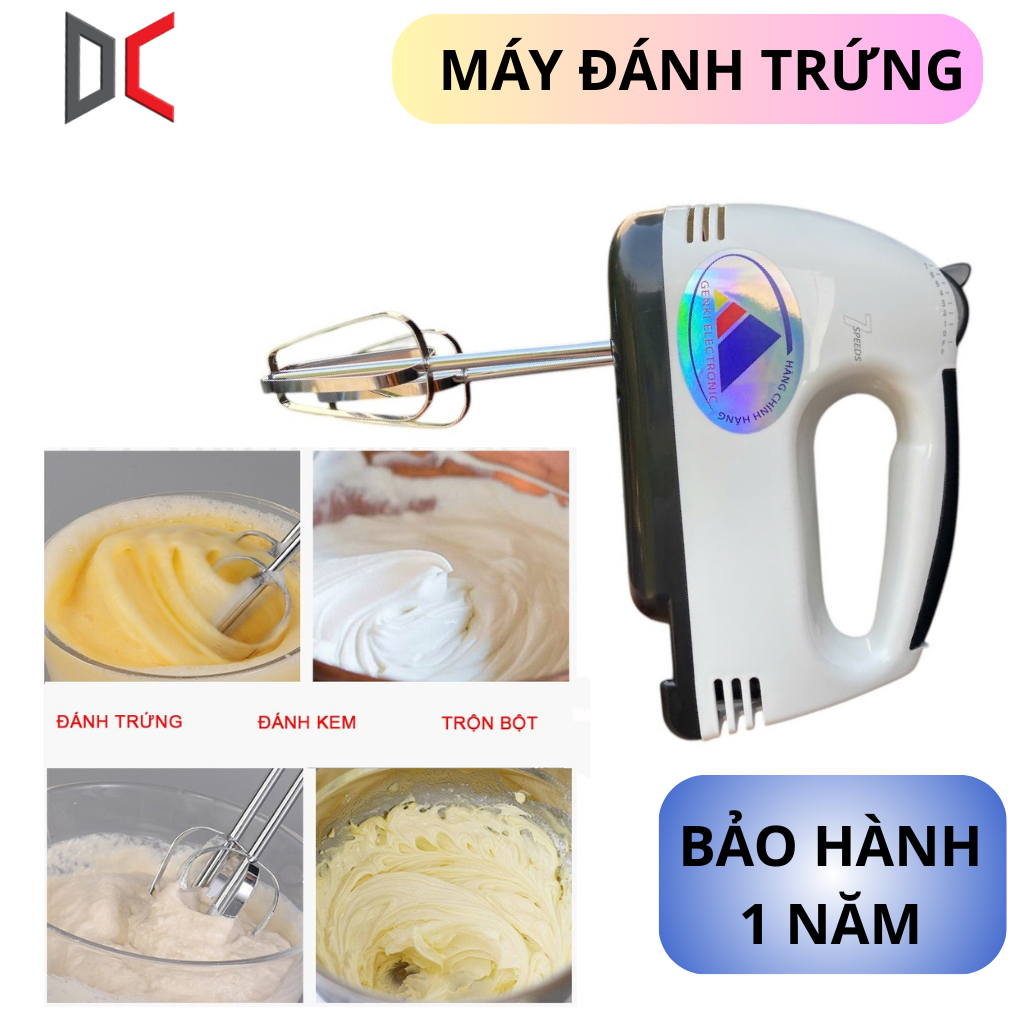 [ LOẠI XỊN ] Máy Đánh Trứng - Máy Trộn Bột Cầm Tay Mini Dùng Đánh Kem, Sữa, tạo bọt Cafe - Trộn bột Nhanh, Nhuyễn Đều