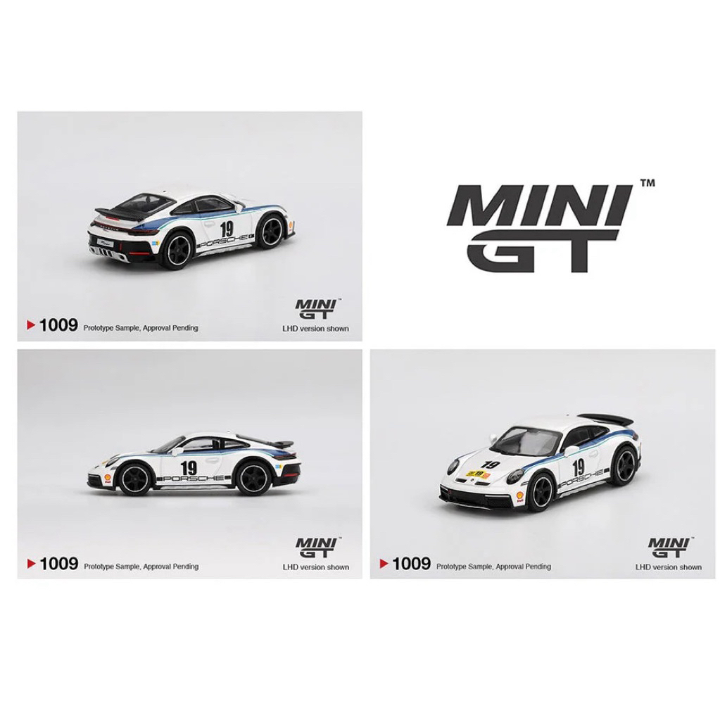 mohinhxeps-1/64_ Mini GT-#1009 Porsche 911 Dakar Rally 1974 – (White)