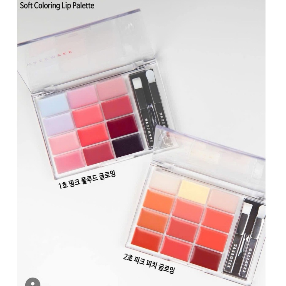 Sale lỗ date 15/01/2026 + hạn mở nắp Bảng Son 12 Màu WAKEMAKE Soft Coloring Lip Palette