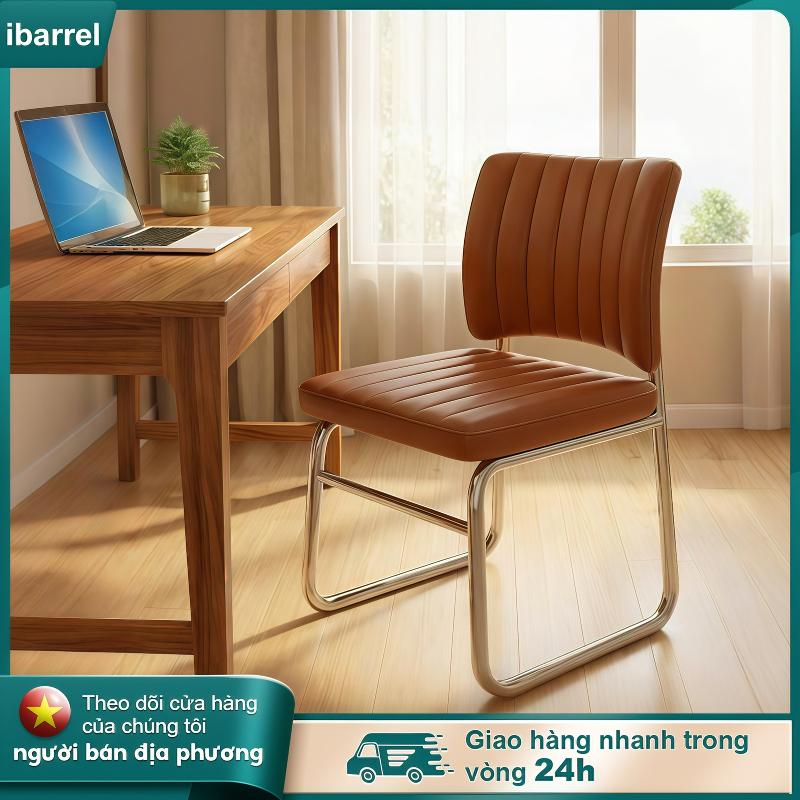 IB Ghế chân quỳ văn phòng Ghế có tựa lưng hội nghị Khung gia cố Chống thấm Đệm ngồi bọc da PU