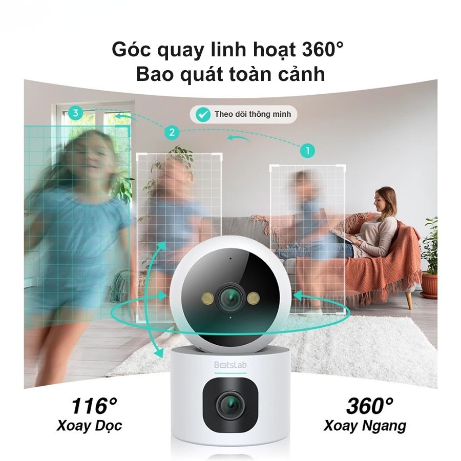 Camera giám sát IP 360 6MP Botslab C231