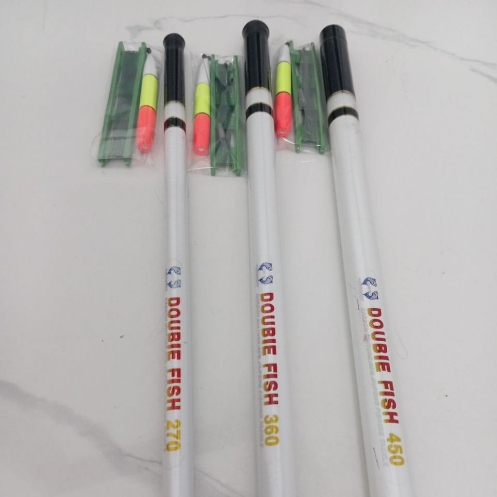 Cần câu tay giải trí DOUBLE FISH câu cá rô, rô phi, trê, chép + tặng bộ dây câu - Cần câu đơn 2m7, 3