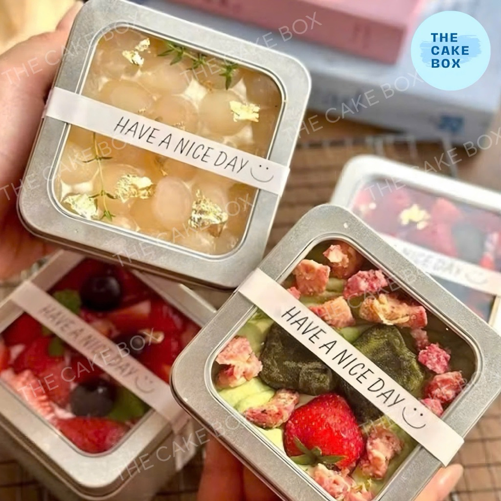 10 HỘP THIẾC ĐỰNG BÁNH KẸO, TRÀ, COOKIE - The Cake Box