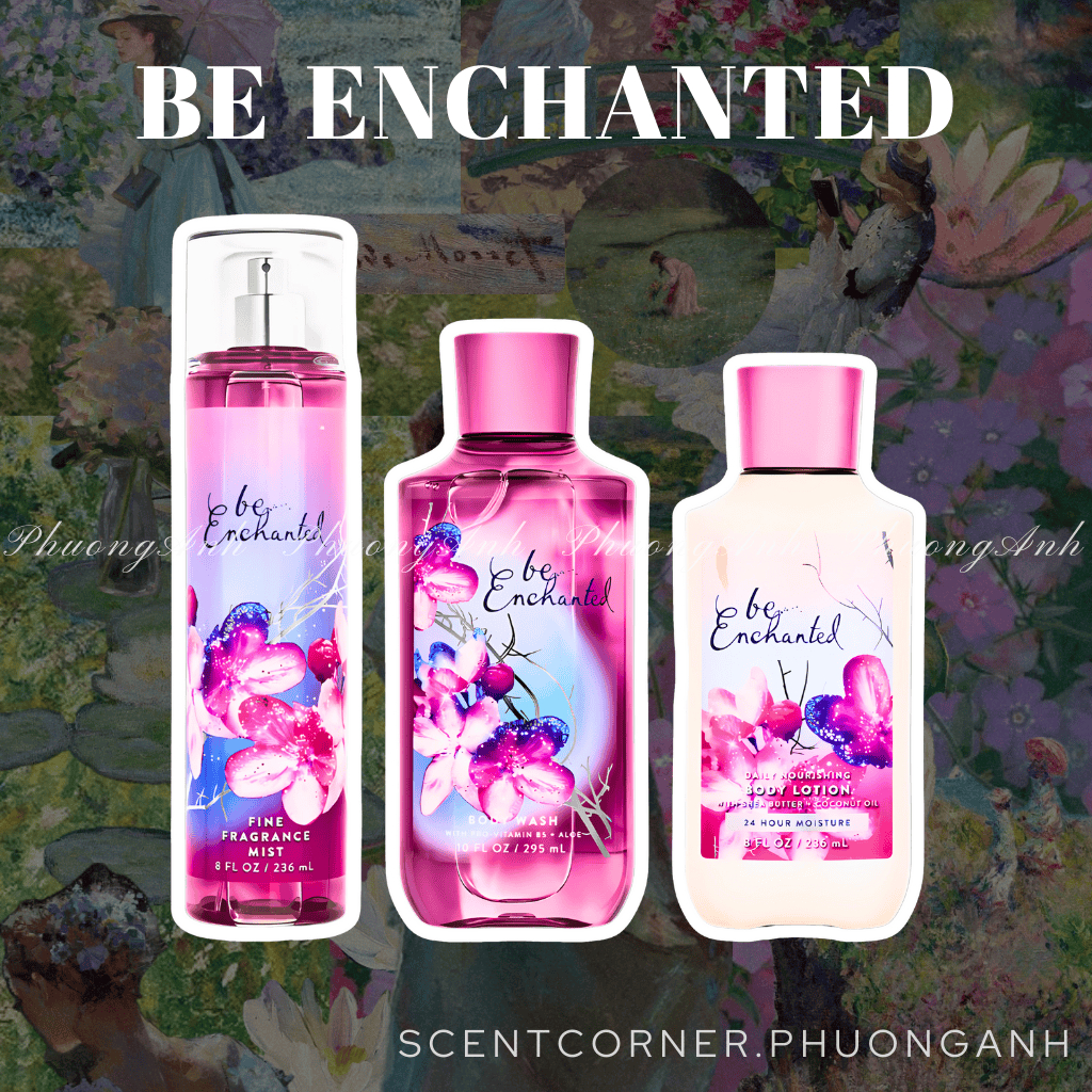 BE ENCHANTED | Bộ sản phẩm Body Mist - Lotion - Sữa Tắm Bath & Body Works