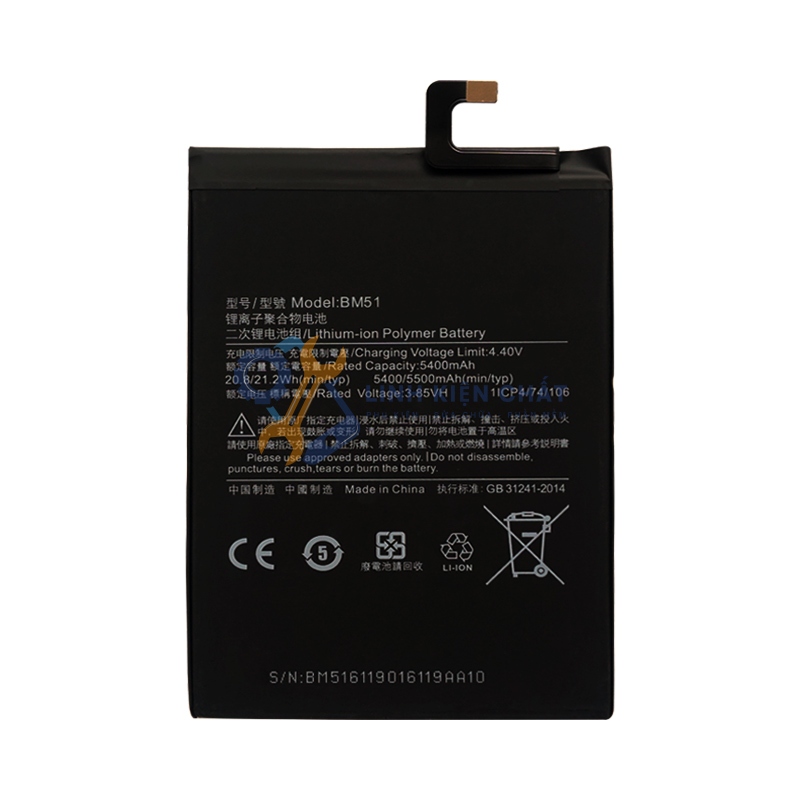 Thay thế Pin Xiaomi BM51 / Mi Max 3 / Mi Max3 / M1804E4A