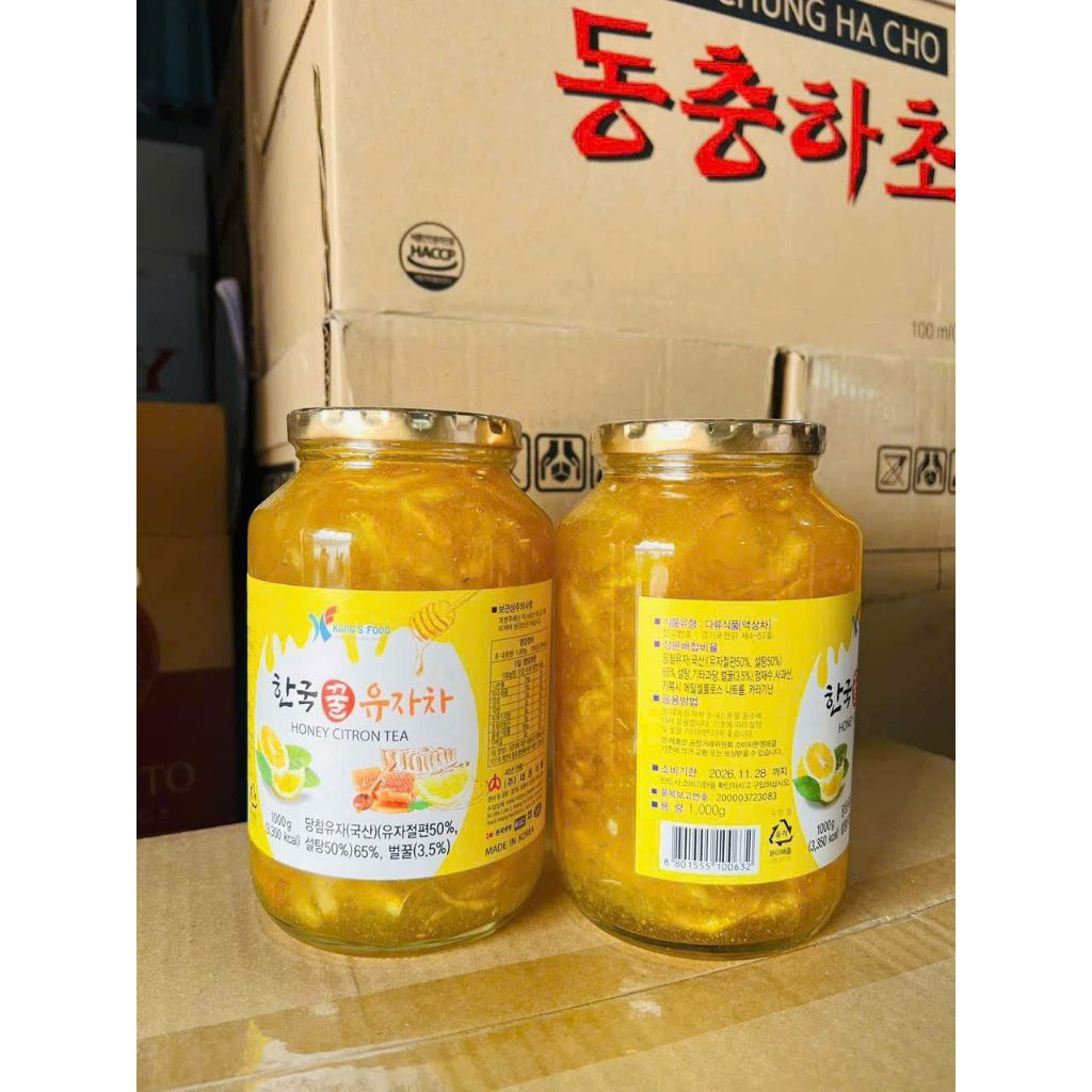 MẬT ONG GỪNG / CHANH/ SÂM HÀN QUỐC NHẬP KHẨU