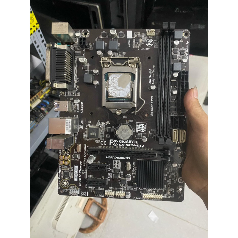 Gigabyte GA-H81M-DS2 LGA 1150 DDR3 H81M-DS2 đã qua sử dụng cho I3 I5 I7 USB3.0 main h81 + cpu i5 457