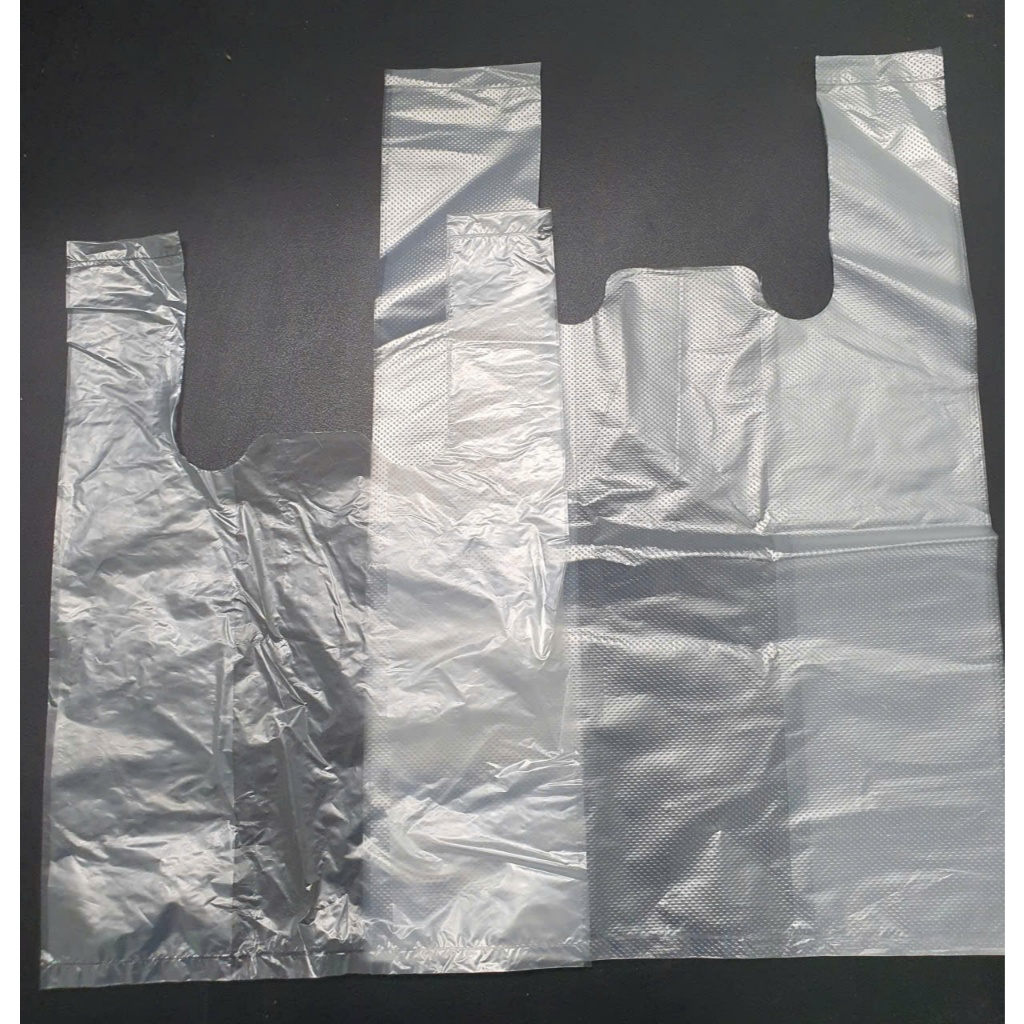 Túi xốp 2 quai, Túi 2 quai Zin, Túi đựng hàng Trắng Trơn, Trắng Gai đủ size