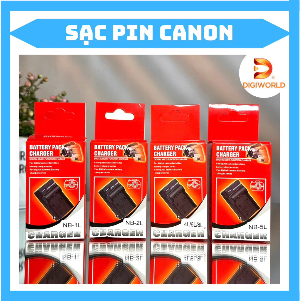 [ Hoả Tốc ] Sạc Pin Canon NB-1L/ NB-2L/ NB-3L/ NB-4L/ NB-5L/ NB-6L/ NB-7L/ NB-8L/ NB-9L/ NB-10L/ NB-