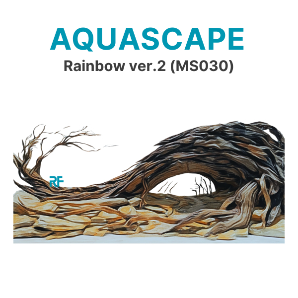 Layout Cầu Vồng ver.2 kích thước phù hợp để trang trí bể cá 30x20x20cm (Ms030)