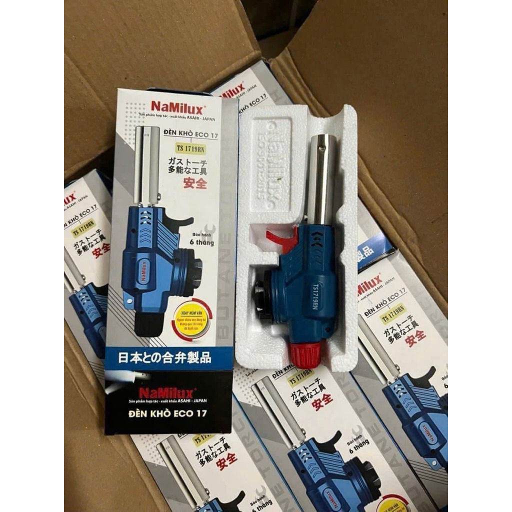 Khò Gas NaMilux - Sử Dụng Cho Bình Gas Mini - Đèn Khò Ga Có Mồi Lửa TS1719RN