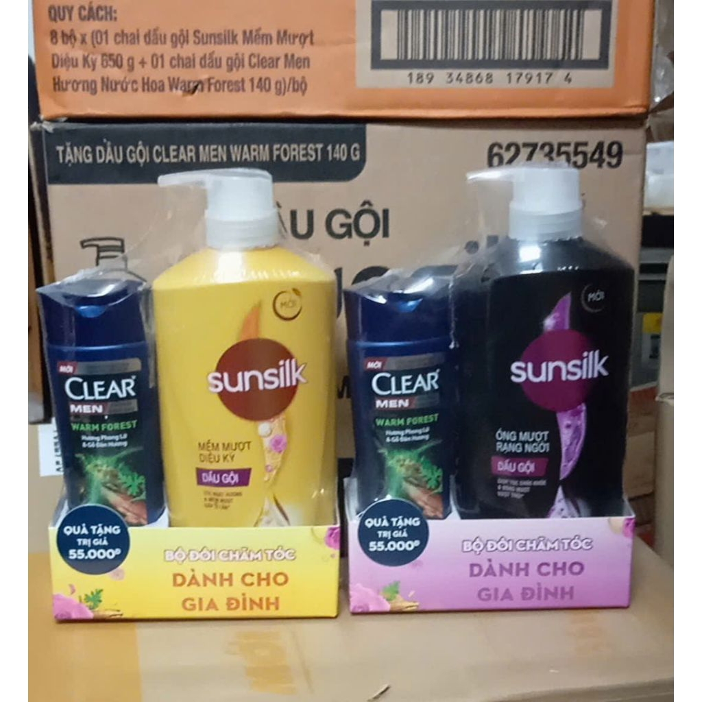 Dầu gội sunsilk vàng, đen 650g tặng chai xả nhỏ hoặc gội nhỏ hoặc khăn tuỳ đợt nhập hàng