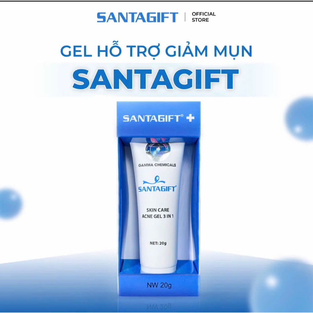 Gel hỗ trợ giảm mụn Gamma SANTAGIFT 20g Skincare Làm Đẹp Da
