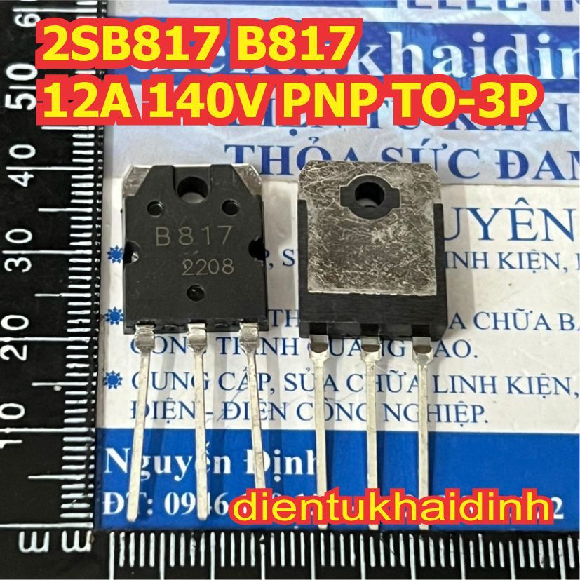 3 con 2SD1047 D1047 1047 2SB817 B817 817 TO-3P transistor 12A 140V NPN / PNP cặp thuận nghịch kde441