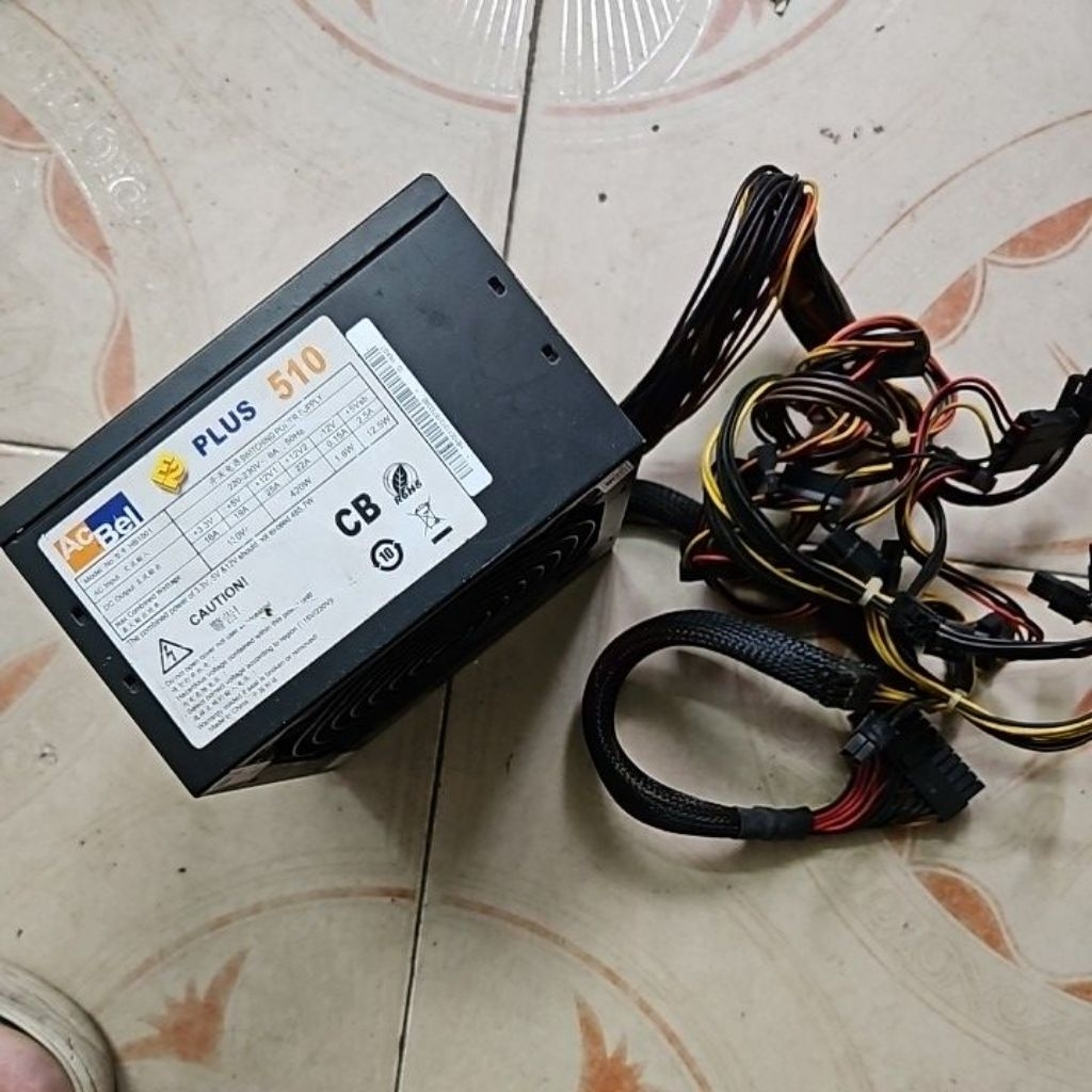 Nguồn Acbel E2 Plus 510W - Nguồn công suất thực Acbel E2 510 đủ nguồn phụ 6pin , 8 pin