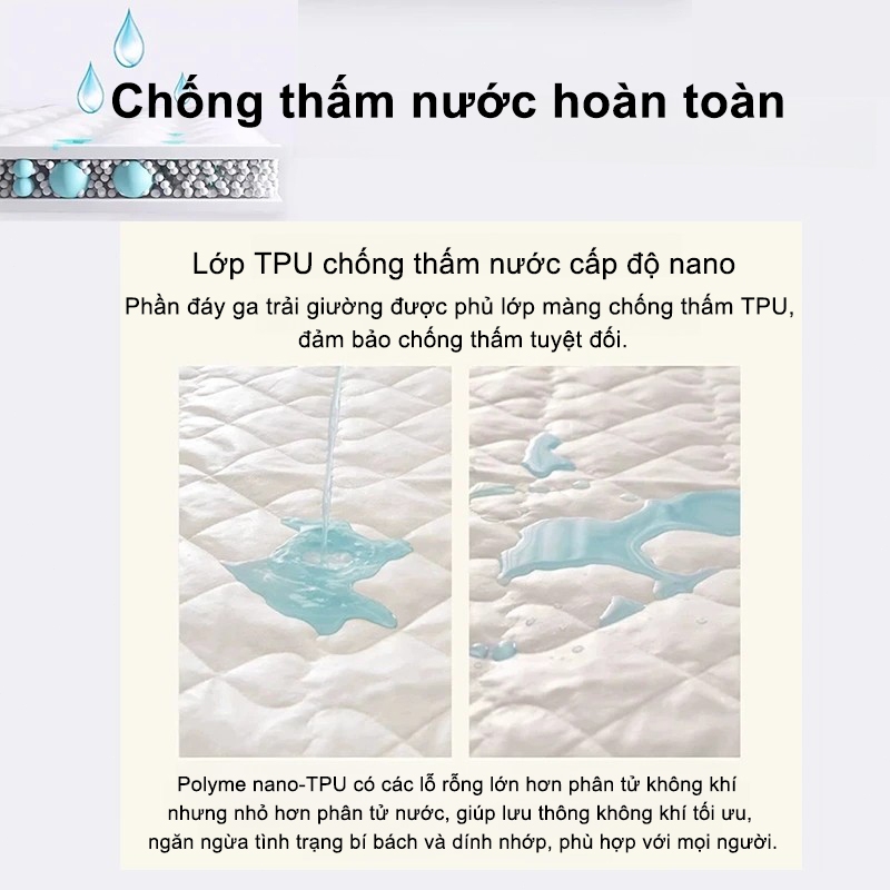 LUMOO ga chống thấm 1m2/m6/m8 THOÁNG KHÍ MỀM MẠI Cho bé Có vỏ gối | BigBuy360 - bigbuy360.vn